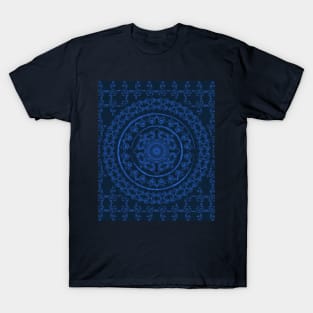 Dark Indigo mandala T-Shirt